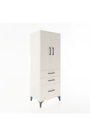 Hyperion Dolap 3 Raflı 3 Çekmeceli 2 Kapaklı 60x44x163 - S53M007V1B
