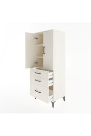 Hyperion Dolap 3 Raflı 3 Çekmeceli 2 Kapaklı 60x44x163 - S53M007V1B
