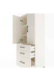 Hyperion Dolap 3 Raflı 3 Çekmeceli 2 Kapaklı 60x44x163 - S53M007V1B