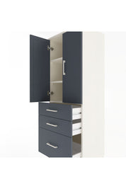 Hyperion Dolap 3 Raflı 3 Çekmeceli 2 Kapaklı 60x44x163 - S53M007V2B