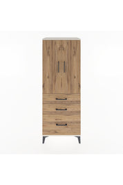 Hyperion Dolap 3 Raflı 3 Çekmeceli 2 Kapaklı 60x44x163 - S53M007V3B