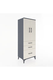 Hyperion Dolap 3 Raflı 3 Çekmeceli 2 Kapaklı 60x44x163 - S53M007V4B