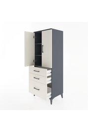 Hyperion Dolap 3 Raflı 3 Çekmeceli 2 Kapaklı 60x44x163 - S53M007V4B