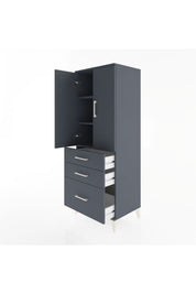 Hyperion Dolap 3 Raflı 3 Çekmeceli 2 Kapaklı 60x44x163 - S53M007V5B