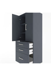 Hyperion Dolap 3 Raflı 3 Çekmeceli 2 Kapaklı 60x44x163 - S53M007V5B