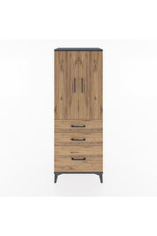 Hyperion Dolap 3 Raflı 3 Çekmeceli 2 Kapaklı 60x44x163 - S53M007V6B