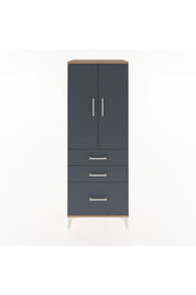 Hyperion Dolap 3 Raflı 3 Çekmeceli 2 Kapaklı 60x44x163 - S53M007V8B