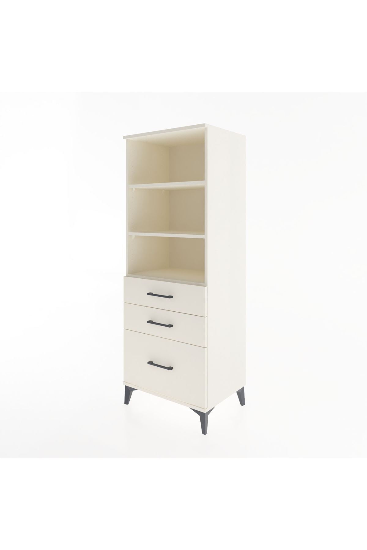 Hyperion Dolap 3 Raflı 3 Çekmeceli 60x44x163 - S53M008V1B