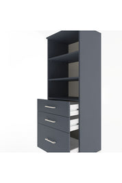 Hyperion Dolap 3 Raflı 3 Çekmeceli 60x44x163 - S53M008V5B