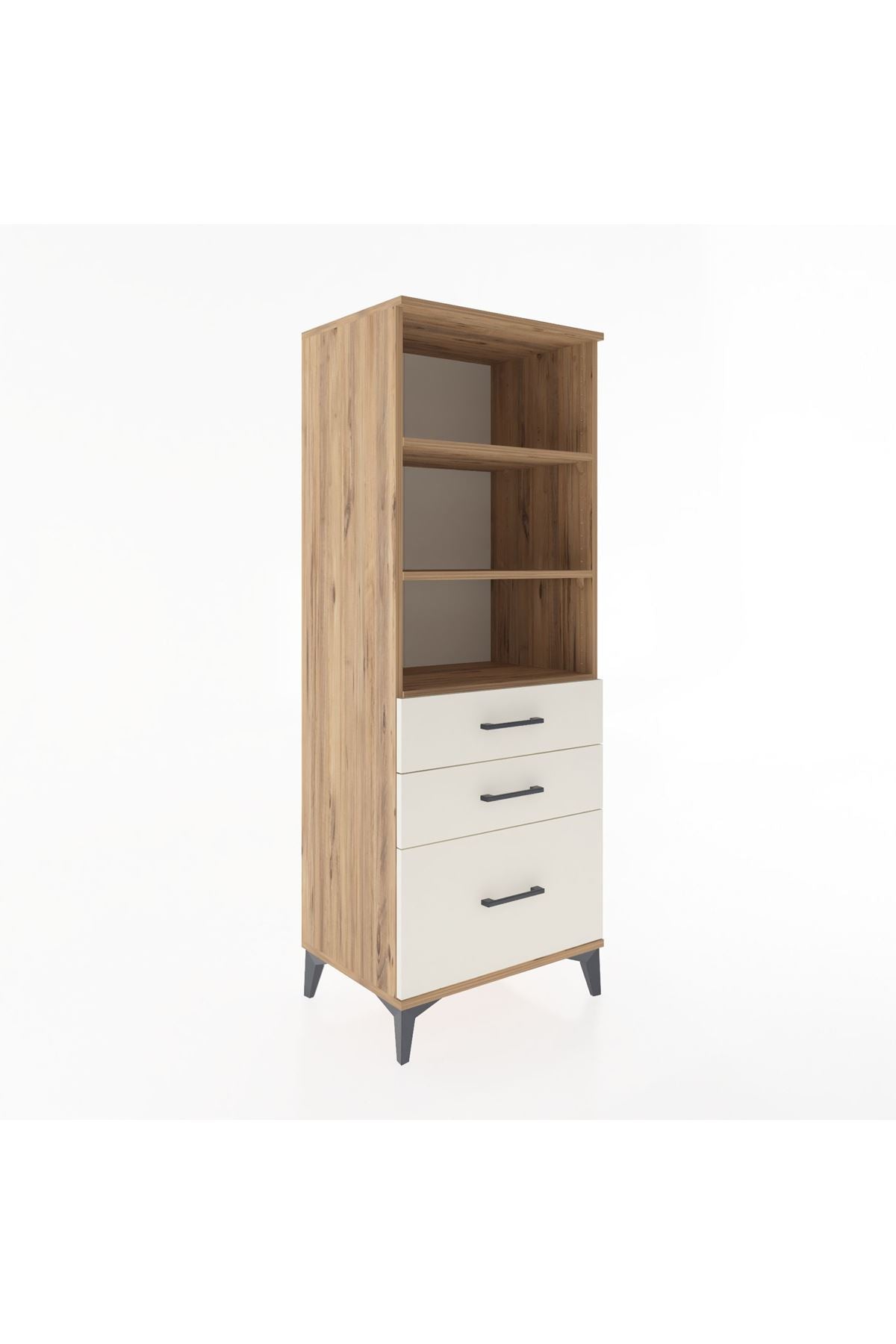 Hyperion Dolap 3 Raflı 3 Çekmeceli 60x44x163 - S53M008V7B