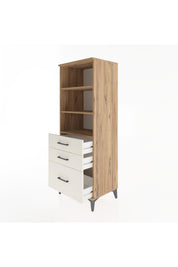 Hyperion Dolap 3 Raflı 3 Çekmeceli 60x44x163 - S53M008V7B
