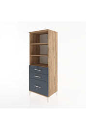 Hyperion Dolap 3 Raflı 3 Çekmeceli 60x44x163 - S53M008V8B