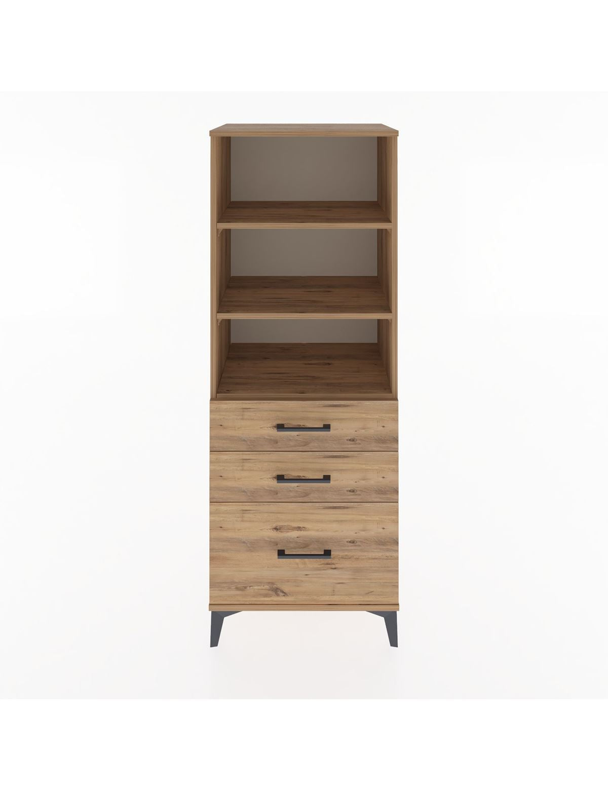 Hyperion Dolap 3 Raflı 3 Çekmeceli 60x44x163 - S53M008V9B