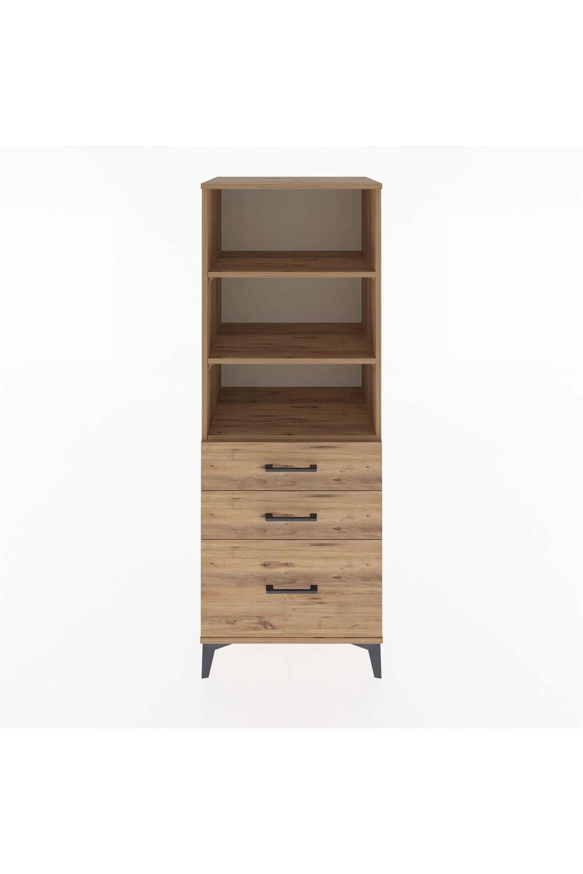 Hyperion Dolap 3 Raflı 3 Çekmeceli 60x44x163 - S53M008V9B