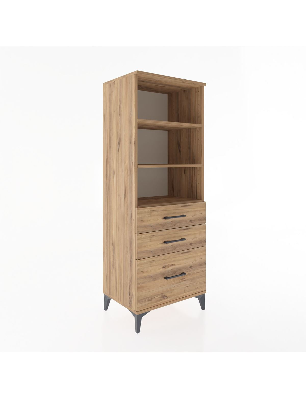 Hyperion Dolap 3 Raflı 3 Çekmeceli 60x44x163 - S53M008V9B