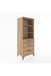 Hyperion Dolap 3 Raflı 3 Çekmeceli 60x44x163 - S53M008V9B