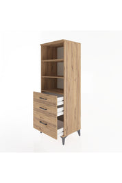 Hyperion Dolap 3 Raflı 3 Çekmeceli 60x44x163 - S53M008V9B