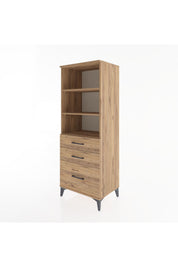Hyperion Dolap 3 Raflı 3 Çekmeceli 60x44x163 - S53M008V9B