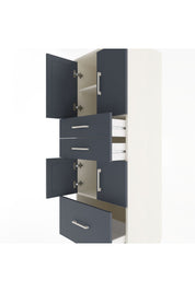 Hyperion Dolap 3 Raflı 3 Çekmeceli 4 Kapaklı 60x44x163 - S53M009V2B