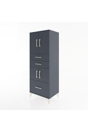 Hyperion Dolap 3 Raflı 3 Çekmeceli 4 Kapaklı 60x44x163 - S53M009V5B