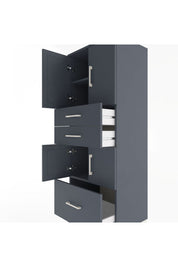 Hyperion Dolap 3 Raflı 3 Çekmeceli 4 Kapaklı 60x44x163 - S53M009V5B