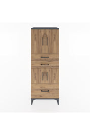 Hyperion Dolap 3 Raflı 3 Çekmeceli 4 Kapaklı 60x44x163 - S53M009V6B