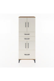 Hyperion Dolap 3 Raflı 3 Çekmeceli 4 Kapaklı 60x44x163 - S53M009V7B