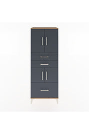 Hyperion Dolap 3 Raflı 3 Çekmeceli 4 Kapaklı 60x44x163 - S53M009V8B