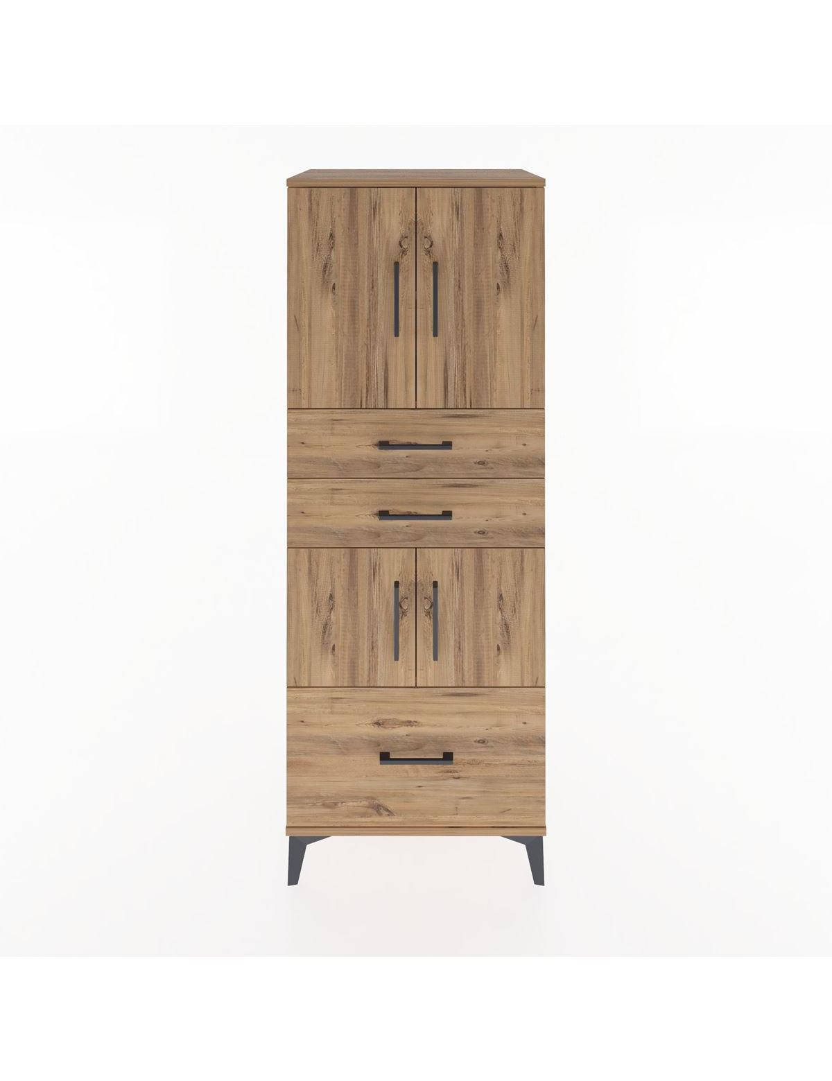 Hyperion Dolap 3 Raflı 3 Çekmeceli 4 Kapaklı 60x44x163 - S53M009V9B