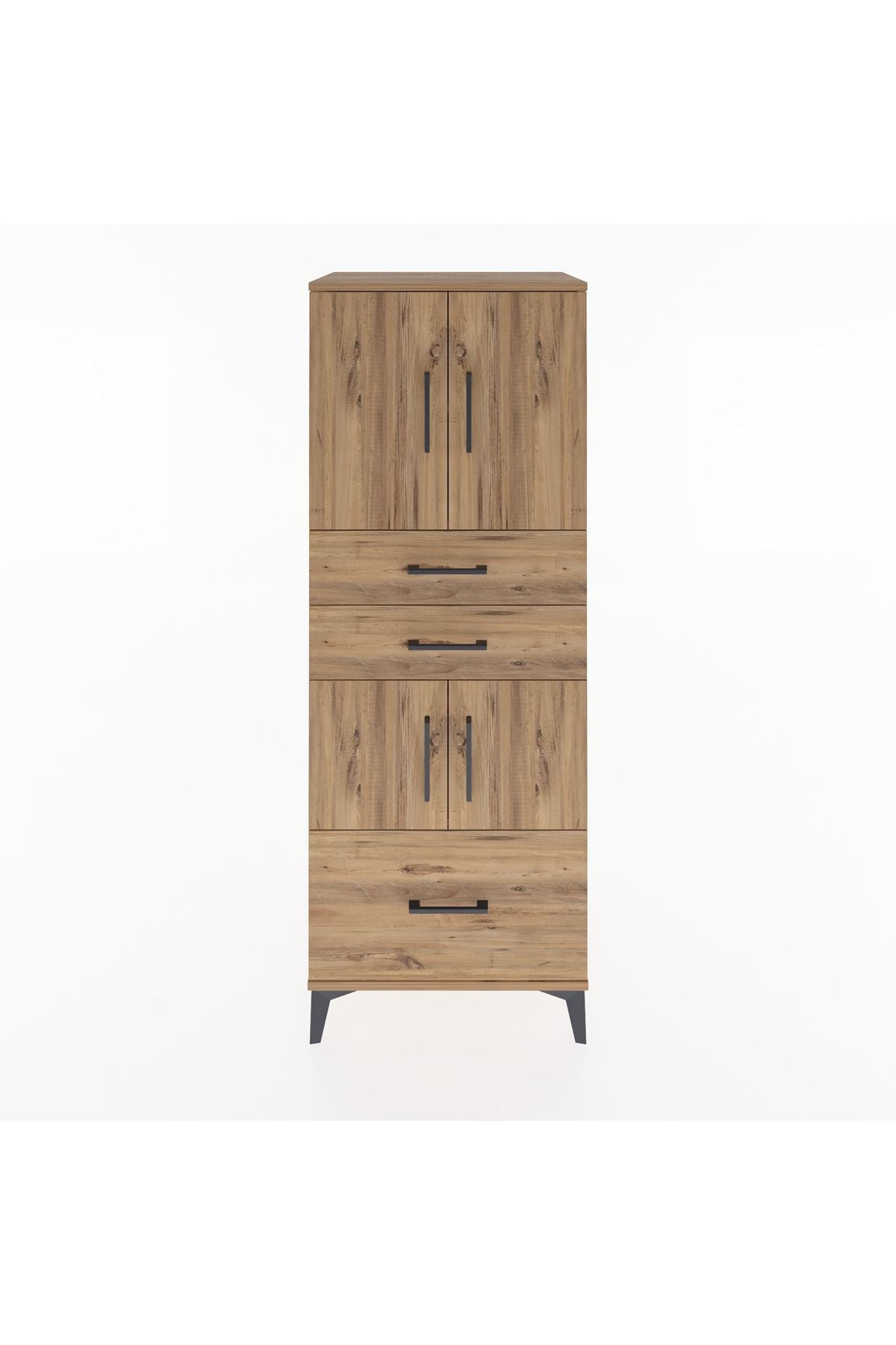 Hyperion Dolap 3 Raflı 3 Çekmeceli 4 Kapaklı 60x44x163 - S53M009V9B