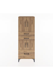 Hyperion Dolap 3 Raflı 3 Çekmeceli 4 Kapaklı 60x44x163 - S53M009V9B