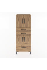 Hyperion Dolap 3 Raflı 3 Çekmeceli 4 Kapaklı 60x44x163