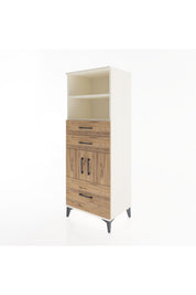 Hyperion Dolap 3 Raflı 3 Çekmeceli 2 Kapaklı 60x44x163 - S53M010V3B