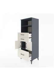 Hyperion Dolap 3 Raflı 3 Çekmeceli 2 Kapaklı 60x44x163 - S53M010V4B