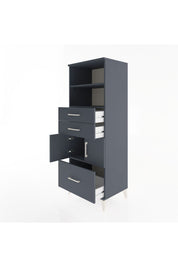 Hyperion Dolap 3 Raflı 3 Çekmeceli 2 Kapaklı 60x44x163 - S53M010V5B