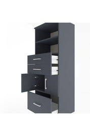 Hyperion Dolap 3 Raflı 3 Çekmeceli 2 Kapaklı 60x44x163 - S53M010V5B