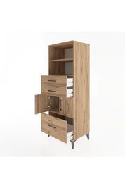 Hyperion Dolap 3 Raflı 3 Çekmeceli 2 Kapaklı 60x44x163 - S53M010V9B