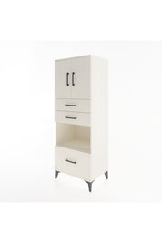 Hyperion Dolap 3 Raflı 3 Çekmeceli 2 Kapaklı 60x44x163 - S53M011V1B
