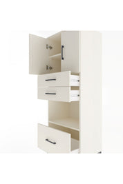 Hyperion Dolap 3 Raflı 3 Çekmeceli 2 Kapaklı 60x44x163 - S53M011V1B