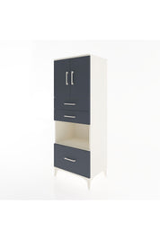 Hyperion Dolap 3 Raflı 3 Çekmeceli 2 Kapaklı 60x44x163 - S53M011V2B