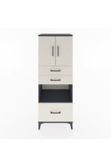 Hyperion Dolap 3 Raflı 3 Çekmeceli 2 Kapaklı 60x44x163