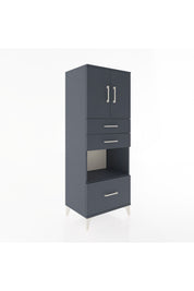 Hyperion Dolap 3 Raflı 3 Çekmeceli 2 Kapaklı 60x44x163 - S53M011V5B