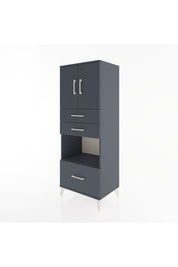 Hyperion Dolap 3 Raflı 3 Çekmeceli 2 Kapaklı 60x44x163 - S53M011V5B