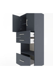 Hyperion Dolap 3 Raflı 3 Çekmeceli 2 Kapaklı 60x44x163 - S53M011V5B