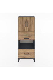 Hyperion Dolap 3 Raflı 3 Çekmeceli 2 Kapaklı 60x44x163 - S53M011V6B