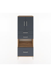 Hyperion Dolap 3 Raflı 3 Çekmeceli 2 Kapaklı 60x44x163 - S53M011V8B