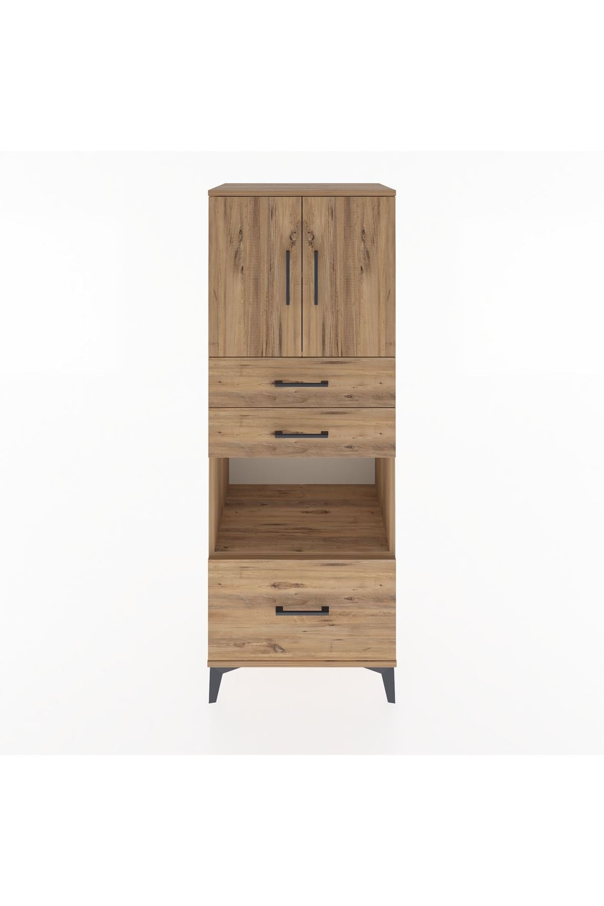 Hyperion Dolap 3 Raflı 3 Çekmeceli 2 Kapaklı 60x44x163 - S53M011V9B
