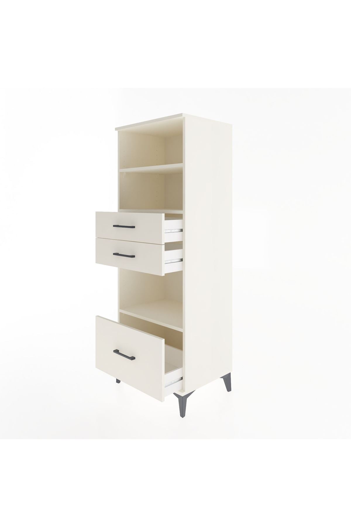 Hyperion Dolap 3 Raflı 3 Çekmeceli 60x44x163 - S53M012V1B