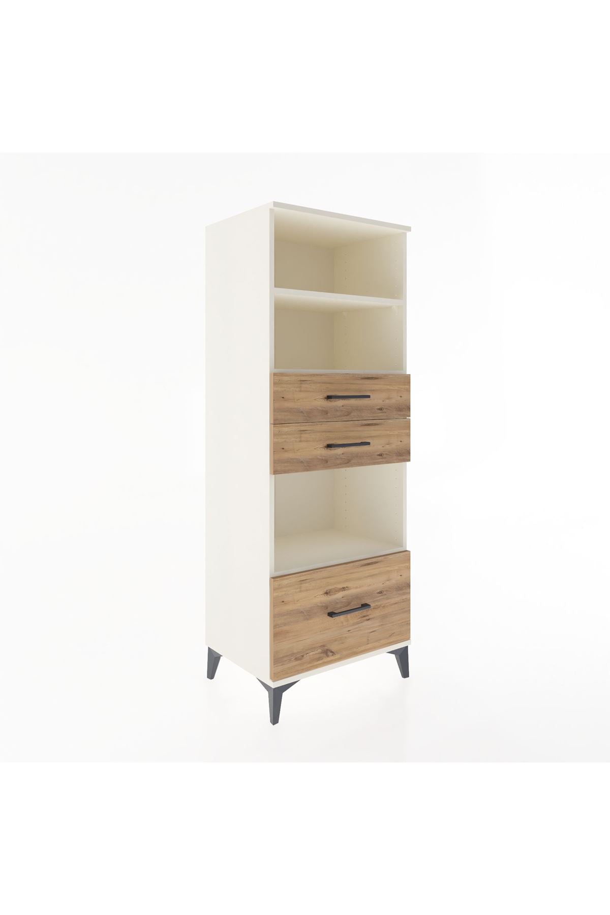Hyperion Dolap 3 Raflı 3 Çekmeceli 60x44x163 - S53M012V3B