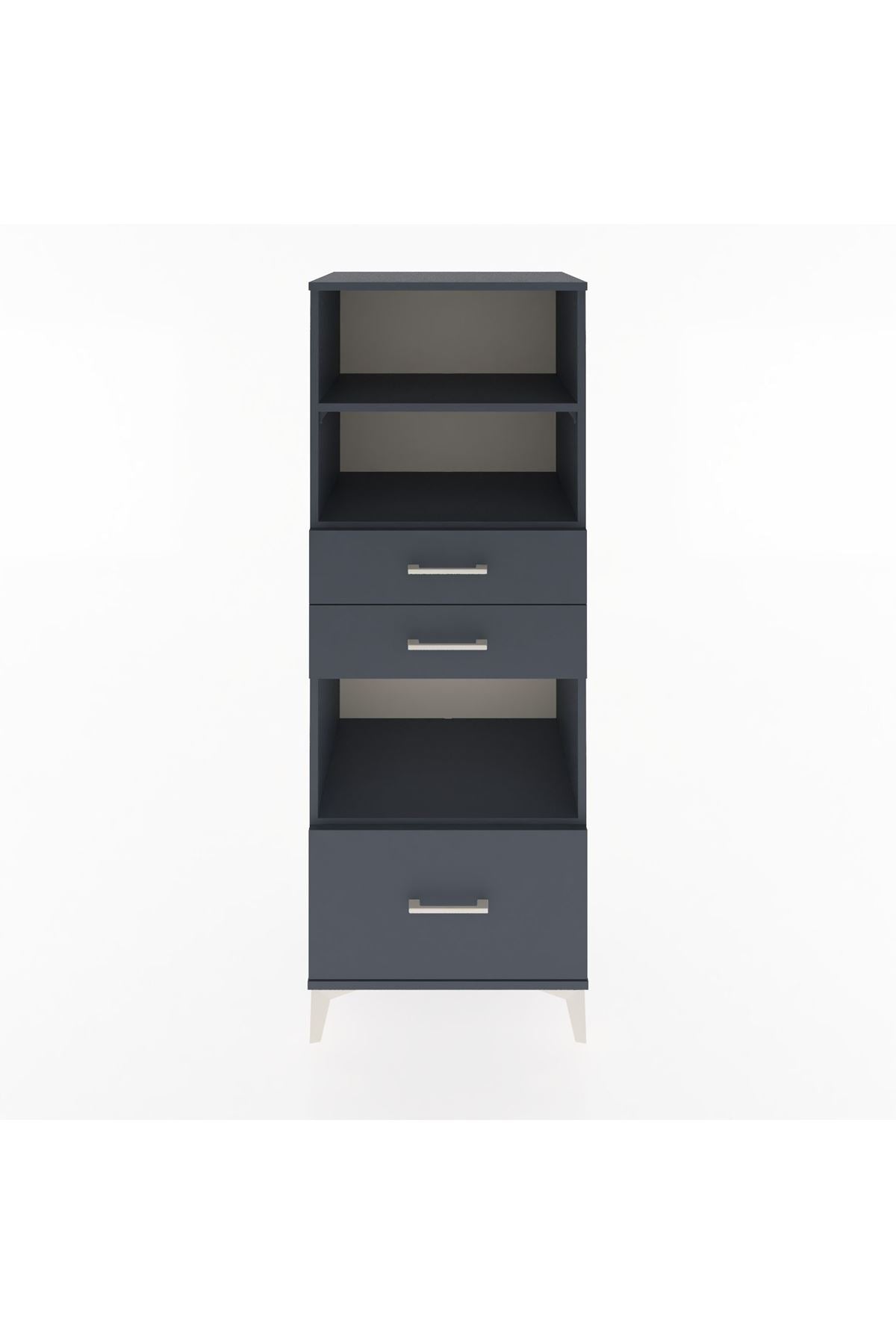 Hyperion Dolap 3 Raflı 3 Çekmeceli 60x44x163 - S53M012V5B